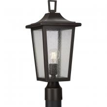  P540093-020 - Padgett Collection One-Light Transitional Antique Bronze Clear Seeded Glass Outdoor Post Light