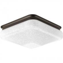 Progress P350023-020-30 - One-Light 9-1/2&#34; LED Square Glass Flush Mount