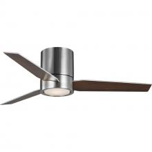  P250058-009-30 - Braden Collection 44" 3-Blade Brushed Nickel LED Mid-Century Modern Indoor Hugger Ceiling Fan