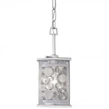 Varaluz 293M01MS - Fascination 1-Lt Hex Mini Pendant - Metallic Silver