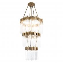  309C19HG - Matrix 18-Lt 3-Tier Chandelier - Havana Gold