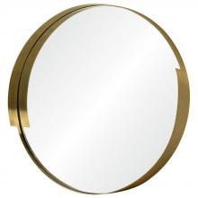  411A01 - Echo 20-in Round Accent Mirror - Gold