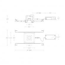  R3BSD-SCS-BK - Ocular 3.0 5CCT Square Donwlight Trim and Remodel Housing with New Construction Frame-In Kit and D