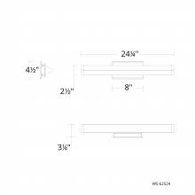  WS-62524-27-AB - Boulevard Bath & Wall Sconce