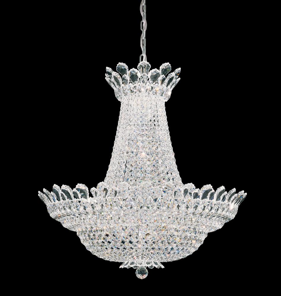 Trilliane 53 Light 120V Chandelier in Polished Stainless Steel with Clear Radiance Crystal