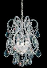  6809-211H - Olde World 4 Light 120V Mini Pendant in Aurelia with Clear Heritage Handcut Crystal