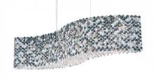  RE3214S - Refrax 13 Light 120V Linear Pendant in Polished Stainless Steel with Clear Crystals from Swarovski