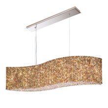  RE4821S - Refrax 21 Light 120V Linear Pendant in Polished Stainless Steel with Clear Crystals from Swarovski