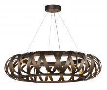 Maxim 35055BZGTGLD - Weave 1-Light LED Chandelier