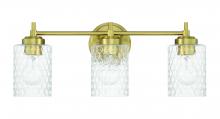 Craftmade 60503-SB - Claire 3 Light Vanity in Satin Brass