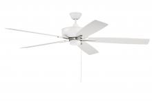  S60WPLN5-60WWOK - 60" Super Pro 60 in White/Polished Nickel w/ White/Washed Oak Blades