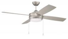 Craftmade LAV52BN4LK-LED - 52&#34; Laval in Brushed Nickel w/ Brushed Nickel/Mapple Blades