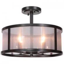  36754-MBK - Danbury 4 Light Semi Flush in Matte Black