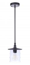  ZA3611-MN - Canon 1 Light Outdoor Pendant in Midnight