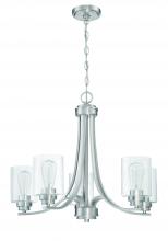  50525-BNK - Bolden 5 Light Chandelier in Brushed Polished Nickel