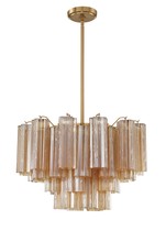  ADD-308-AG-AM - Addis 9 Light Aged Brass Chandelier