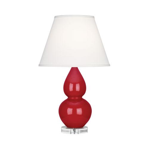 Ruby Red Small Double Gourd Accent Lamp