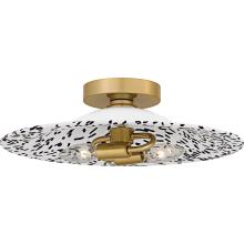  QFL6789LGB - Indigo 2-Light Light Gold Flush Mount