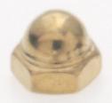  90/208 - Cap Nut; 8/32; Brass Plated Finish