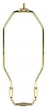 Satco Products Inc. 90/221 - Light Duty Harp; Polished Brass Finish; 9&#34; Height; 1/8 IP Saddle; 1/4-27 Thread; 125 Carton