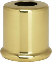 Satco Products Inc. 90/2223 - Solid Brass Spacer; 7/16&#34; Hole; 1&#34; Height; 7/8&#34; Diameter; 1&#34; Base Diameter; Polished