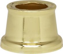 Satco Products Inc. 90/2230 - Flanged Steel Neck; 7/16" Hole; 9/16" Height; 11/16" Top; 7/8" Bottom; Brass Plated