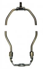 Satco Products Inc. 90/2270 - Heavy Duty Harp; Antique Brass Finish; 12&#34; Height; 1/8 IP Saddle; 1/4-27 Thread; 125 Carton