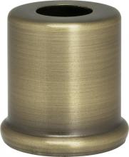 Satco Products Inc. 90/2279 - Steel Spacer; 7/16&#34; Hole; 1&#34; Height; 7/8&#34; Diameter; 1&#34; Base Diameter; Antique Brass