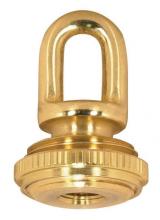 Satco Products Inc. 90/2295 - 1/8 IP Cast Brass Screw Collar Loop With Ring; Fits 1&#34; Canopy Hole; 1-1/8&#34; Ring Diameter;