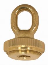 Satco Products Inc. 90/2298 - 1/4 IP Heavy Duty Cast Brass Screw Collar Loops with Ring 1/4 IP Fits 1-1/4&#34; Canopy Hole Ring