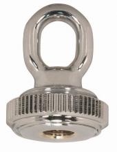 Satco Products Inc. 90/2303 - 1/4 IP Heavy Duty Cast Brass Screw Collar Loops with Ring 1/4 IP Fits 1-1/4&#34; Canopy Hole Ring