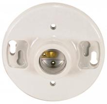 Satco Products Inc. 90/445 - Medium baseGlazed Porcelain Ceiling Receptacle; Screw Terminals; 4-3/8&#34; Diameter; 660W; 250V