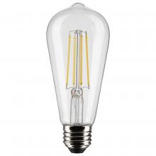  S21364 - 8 Watt ST19 LED; Clear; Medium base; 90 CRI; 3000K; 120 Volt