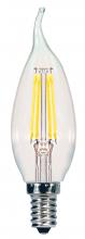  S9962 - 5.5 Watt CA11 LED; Clear; Candelabra base; 2700K; 500 Lumens; 120 Volt