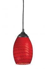  131-RED - 1 Light Pendant