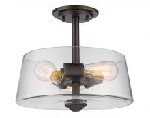  428SF3-OB - 3 Light Semi Flush Mount