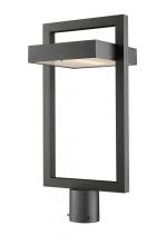  566PHBR-BK-LED - 1 Light Outdoor Post Mount Fixture