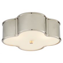 Visual Comfort & Co. Signature Collection AH 4015PN-FG - Alexa Hampton Basil Polished Nickel 3Lt Flush Mount