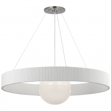 Visual Comfort & Co. Signature Collection WS 5001PN/WHT-WG - Arena 42&#34; Ring and Globe Chandelier