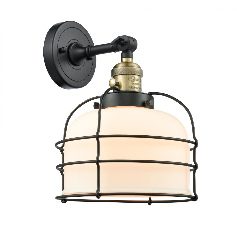 Bell Cage - 1 Light - 9 inch - Black Antique Brass - Sconce