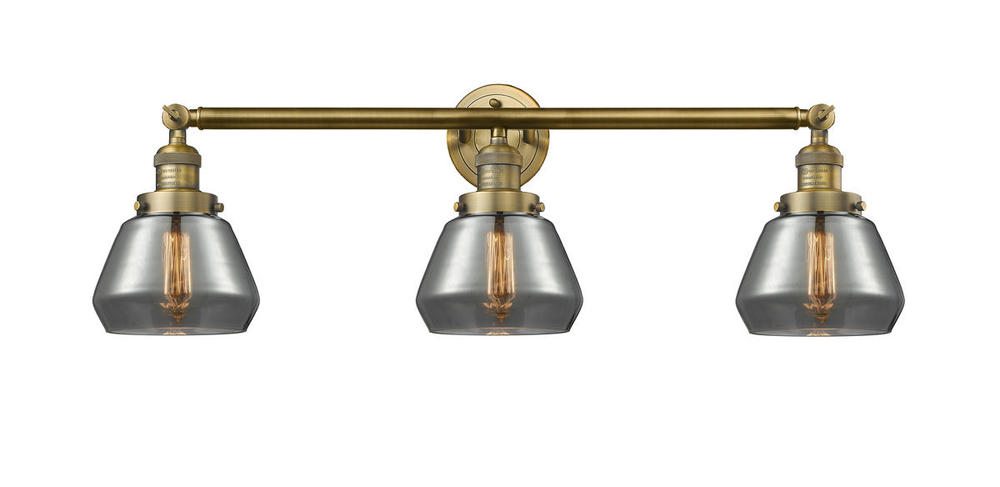 Fulton - 3 Light - 30 inch - Brushed Brass - Bath Vanity Light