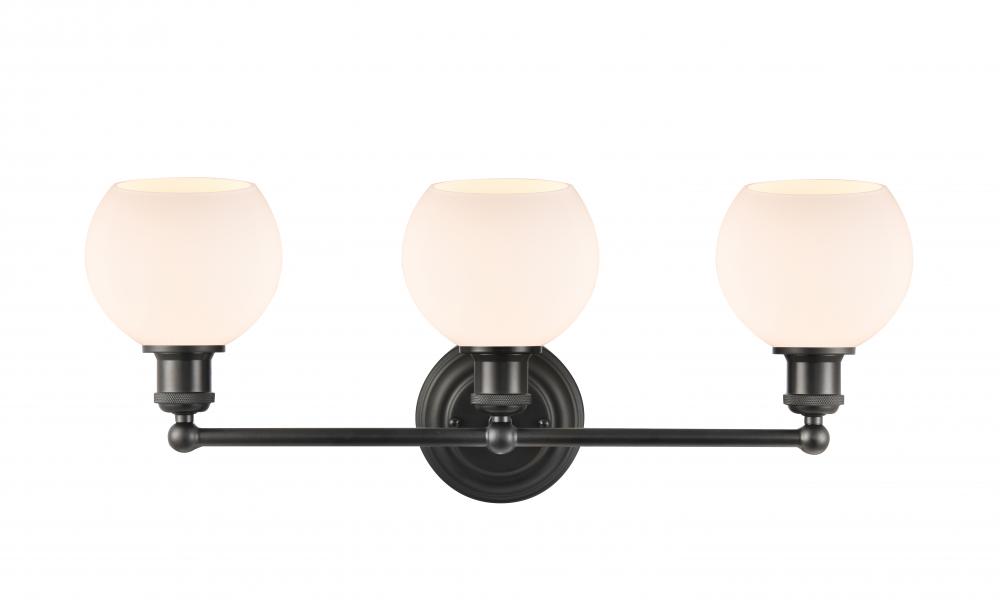 Concord - 3 Light - 24 inch - Matte Black - Bath Vanity Light