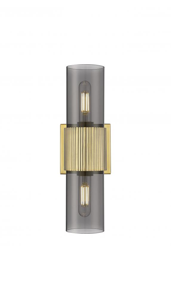 Bolivar - 2 Light - 5 inch - Brushed Brass - Bath Vanity Light