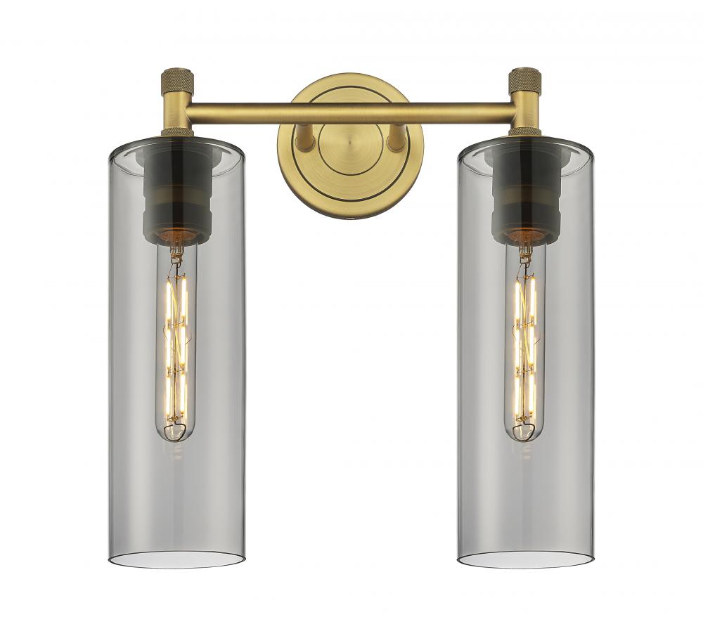 Crown Point - 2 Light - 14 inch - Brushed Brass - Bath Vanity Light