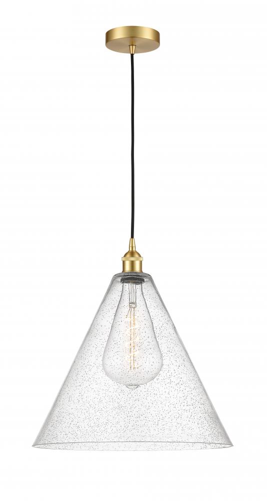 Berkshire - 1 Light - 16 inch - Satin Gold - Cord hung - Pendant