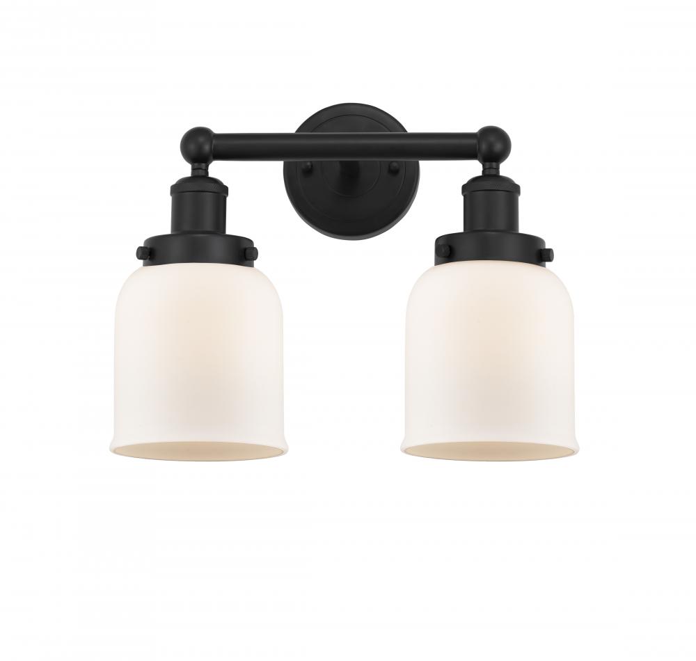 Bell - 2 Light - 14 inch - Matte Black - Bath Vanity Light