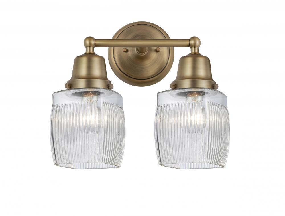 Colton - 2 Light - 14 inch - Brushed Brass - Bath Vanity Light