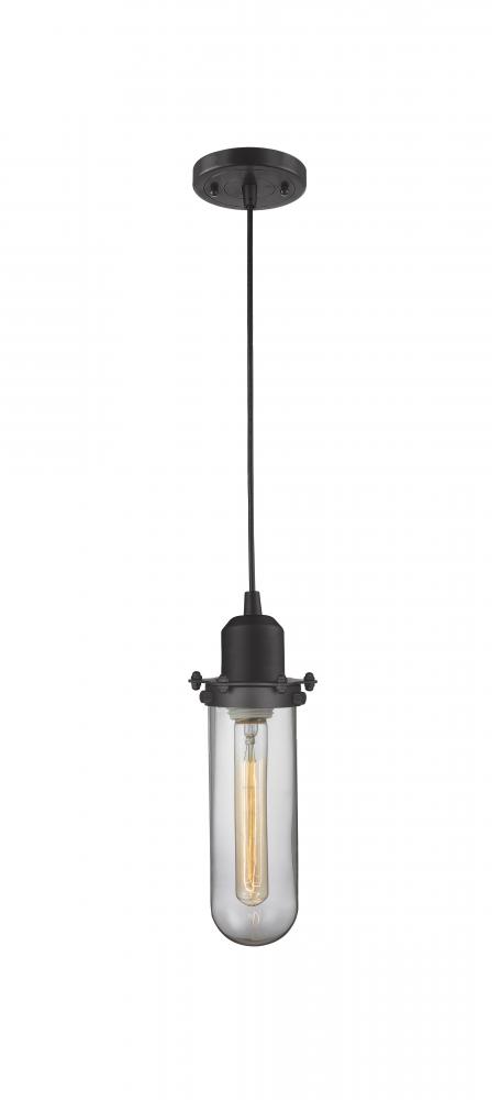 Centri - 1 Light - 5 inch - Matte Black - Cord hung - Mini Pendant