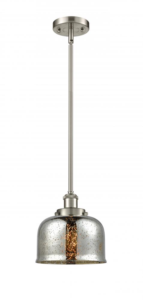 Bell - 1 Light - 8 inch - Brushed Satin Nickel - Mini Pendant