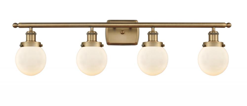 Beacon - 4 Light - 36 inch - Brushed Brass - Bath Vanity Light